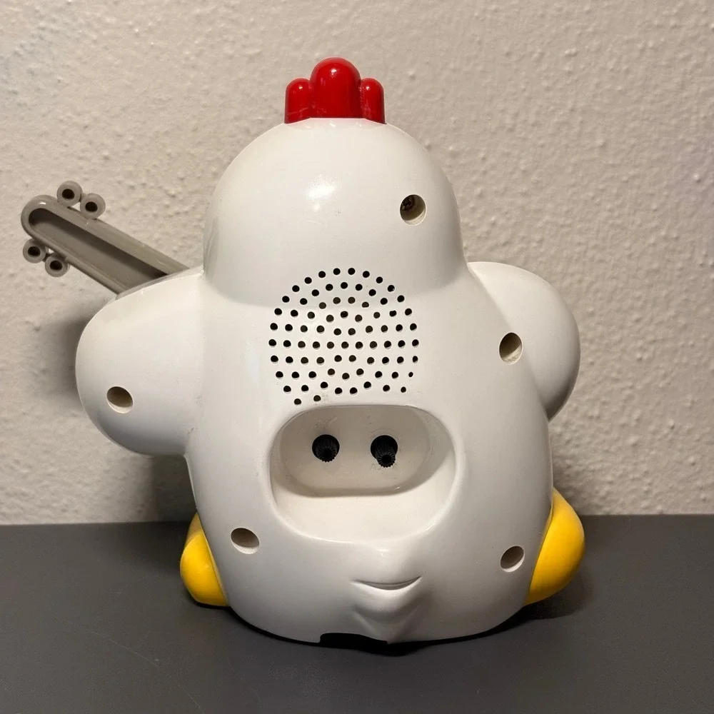 Rhythm Alarm Clock Unisex OS White Good Vintage 90s Rock N Roll Chicken 4RE441